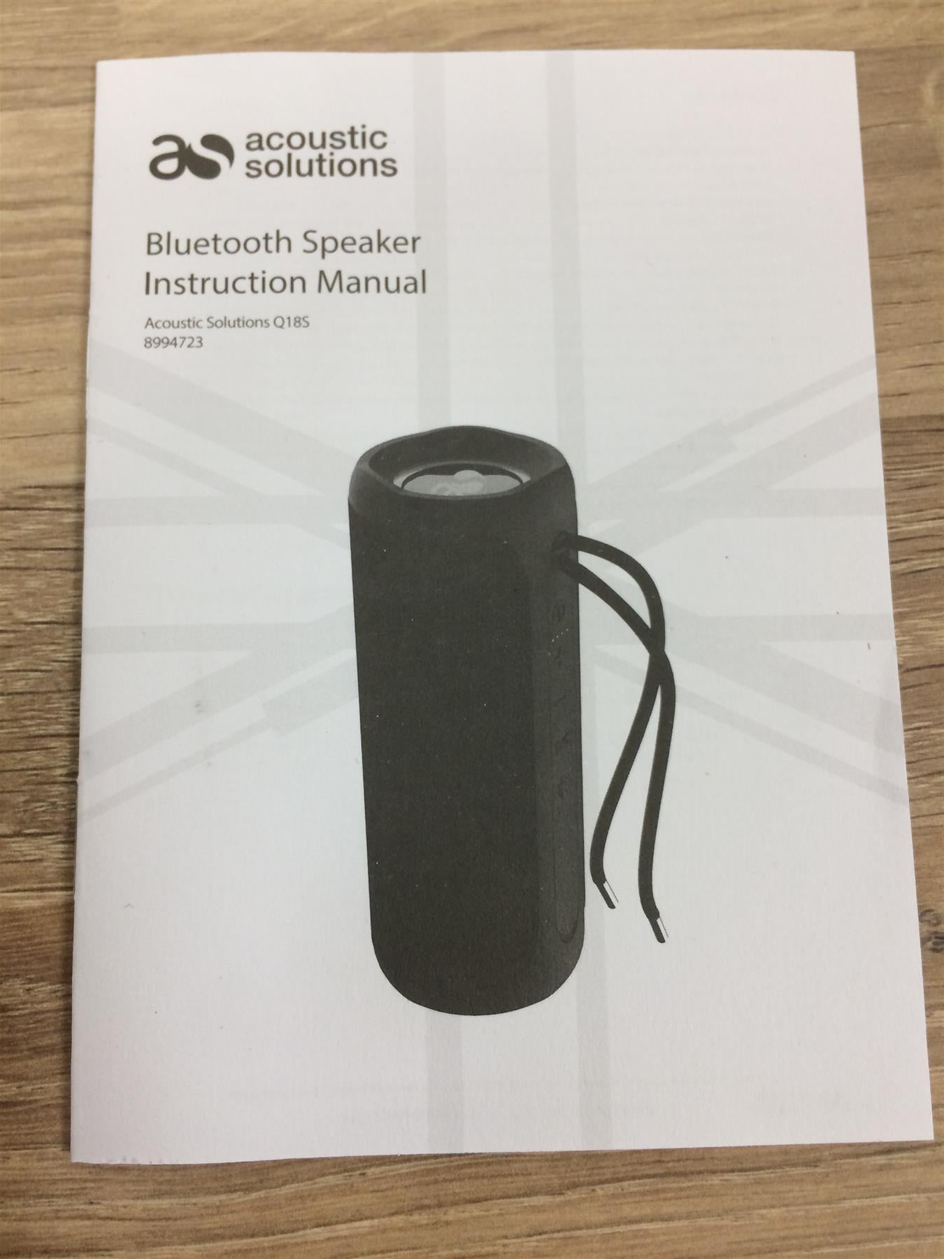 Acoustic Solutions Stereo Blast 360 Loud Portable Bluetooth Speaker Black