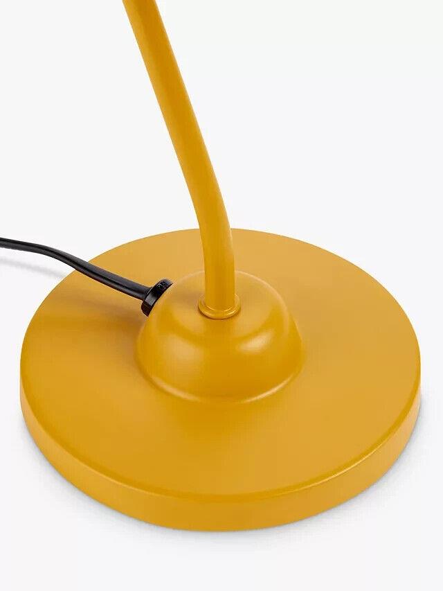 John Lewis LED Task Table Lamp 2M Cable on/off Switch Study Desk Mustard Yellow