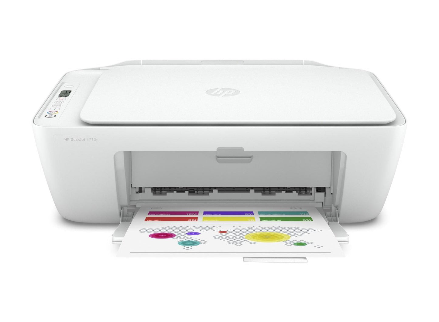 HP DeskJet 2710e All-in-One Wireless Inkjet Printer with HP Plus White - Used Inks