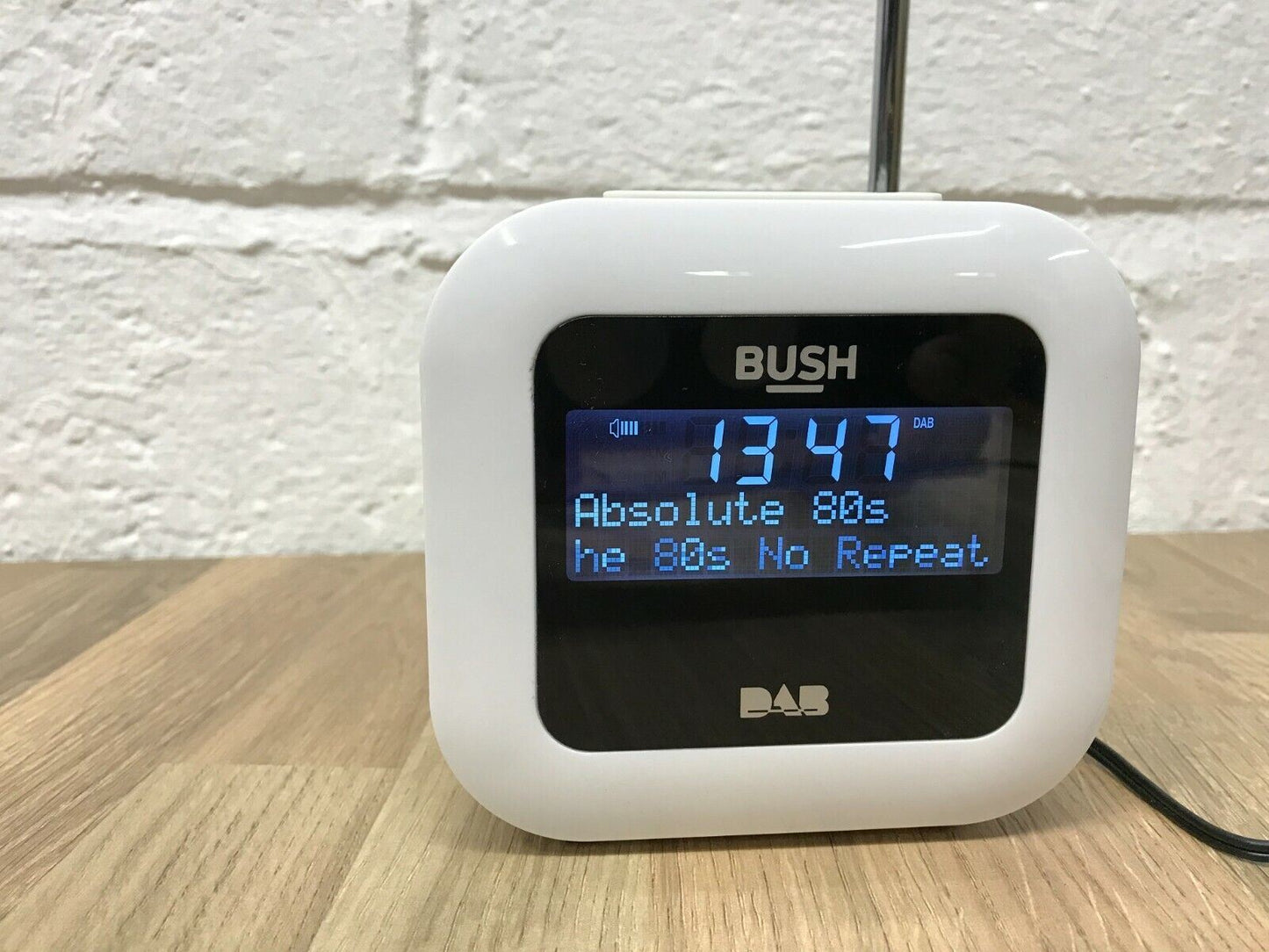 Bush DAB FM USB Radio Dual Alarm Clock LED Display Bedside Sleep Timer