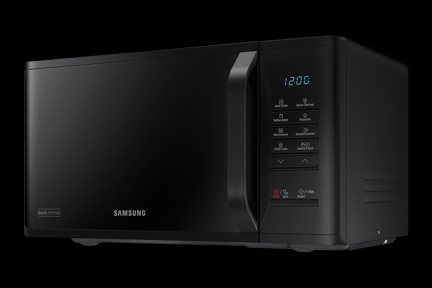 Samsung Standard Microwave Oven Ceramic 800W 23L Digital Defrost Black