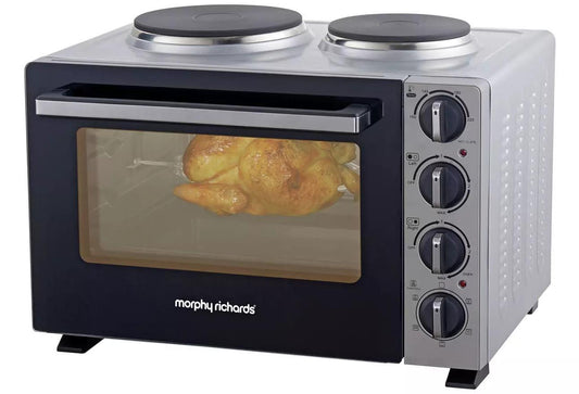 Morphy Richards 28L Mini Oven Hob Cooker Grill Rotisserie oven Hotplate