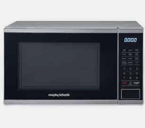 Morphy Richards 800W Standard Microwave - Silver microwave with grill