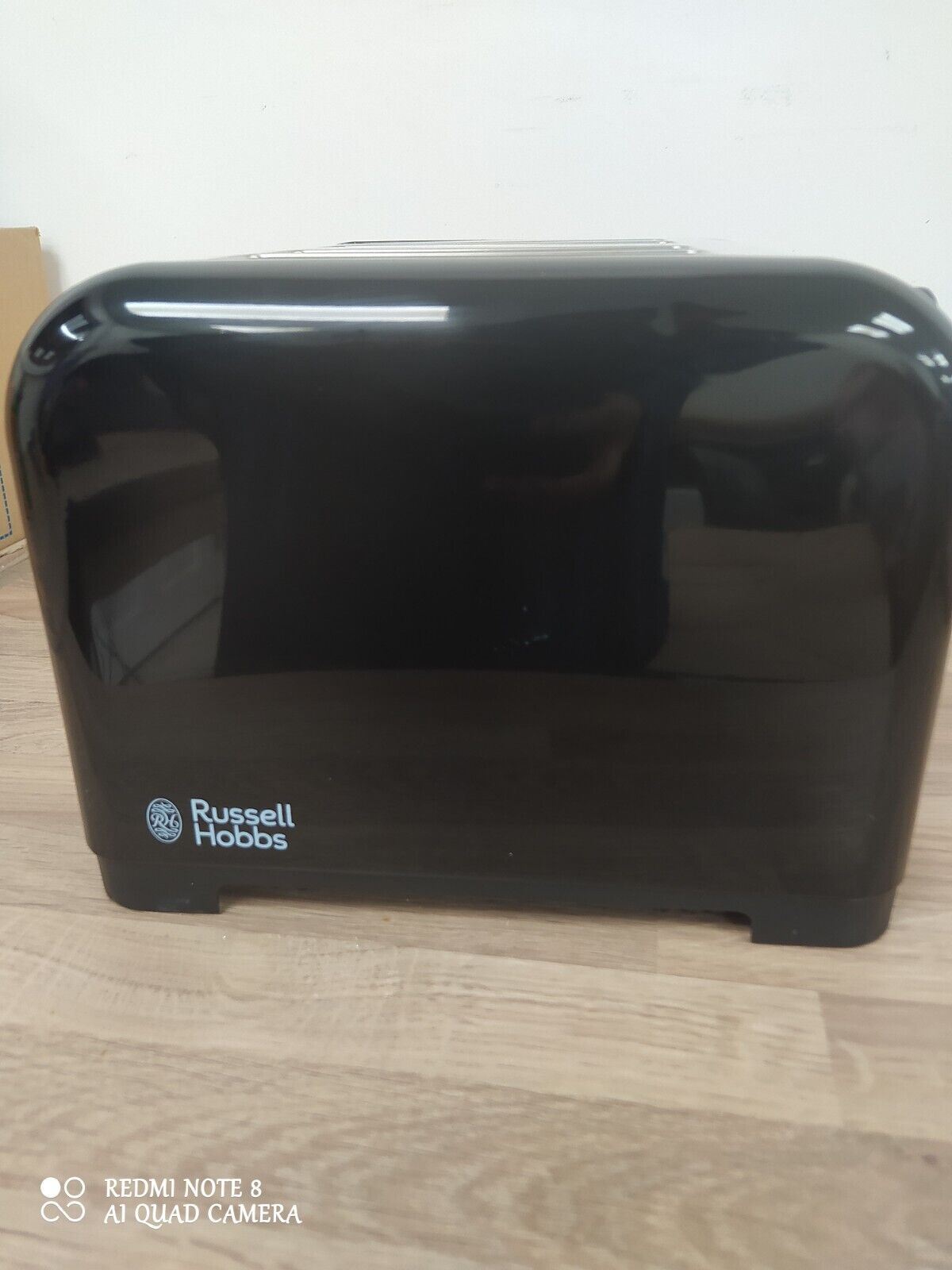 Russell Hobbs Toaster Worcester 4 Slice Extra Wide Defrost Stainless Steel Black