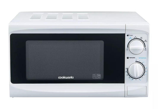 Cookworks 17 Litre Standard Microwave Oven 700W Defrost MM7 6 power levels White