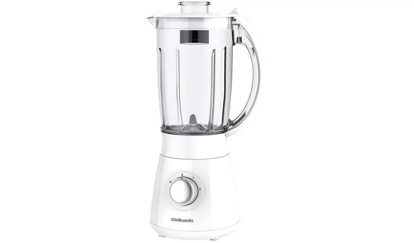 Cookworks 1.5L Plastic Jug Blender Food Processor Mixer Smoothie Milkshake Maker