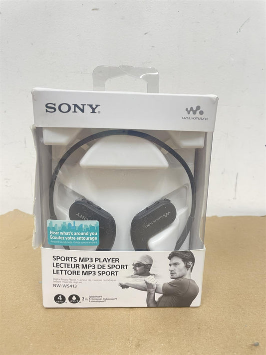 SONY NW-WS413 4GB Waterproof Walkman All-in-One MP3 Player Sports Swimming Black