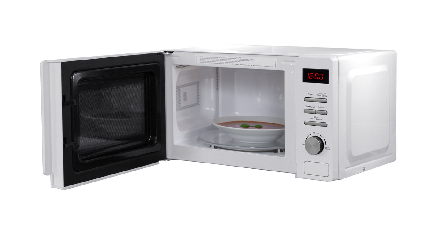 Russell Hobbs Aura Microwave Solo 20L Digital 800w Defrost 8 preset White