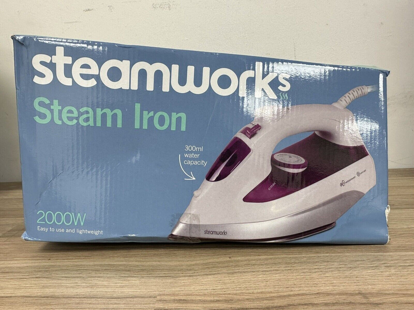 STEAMWORKS STEAM iron ES2325  water refiller prevent limescale clothes steamer