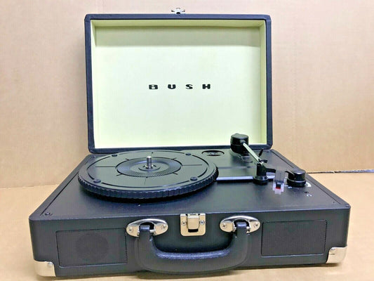 Bush Classic Turntable Vinyl Record Player Retro Portable Case Built in Speaker