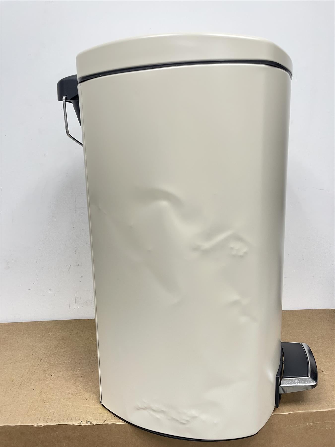 Habitat 50 Litre Wide Foot Pedal Bin Easy Rubbish Disposal Silent Lid Lifting