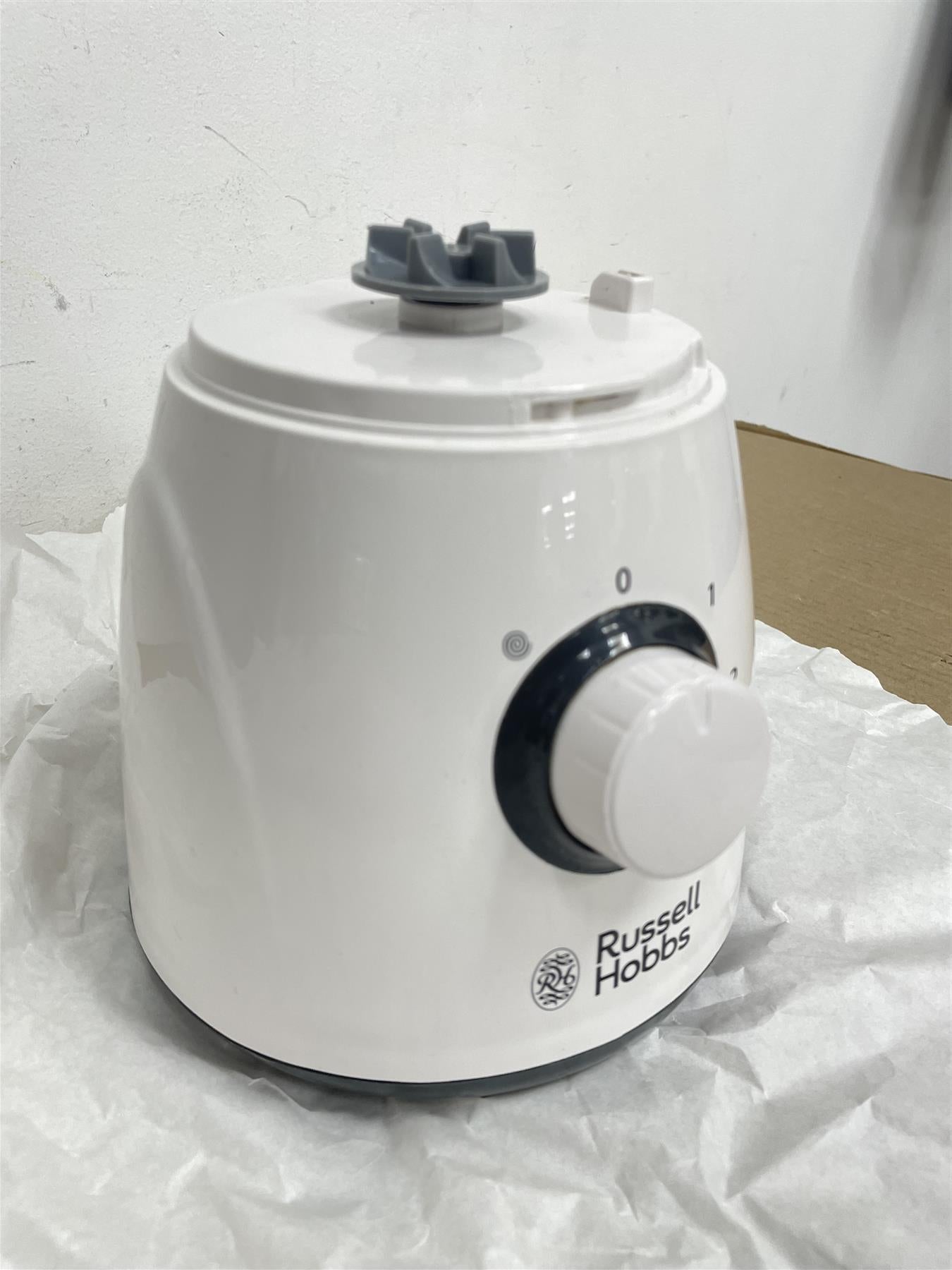 Russell Hobbs Go Create 1.5L White Plastic Jug Blender Milkshake Smoothie Maker