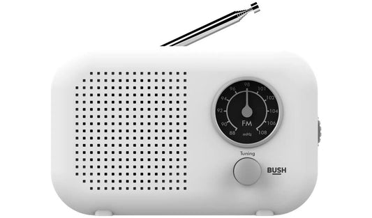 Bush Classic Mini Retro Portable FM Tuner Travel Radio Mono speaker Battery