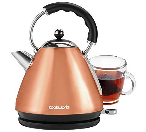 Cookworks 1.7 Litre Striking Copper Design Kettle - Copper