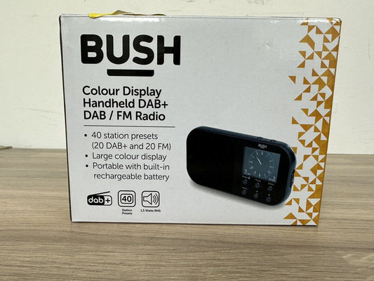 Bush Handheld portable Pocket Personal DAB+ Radio built-in Rechargeable Battery