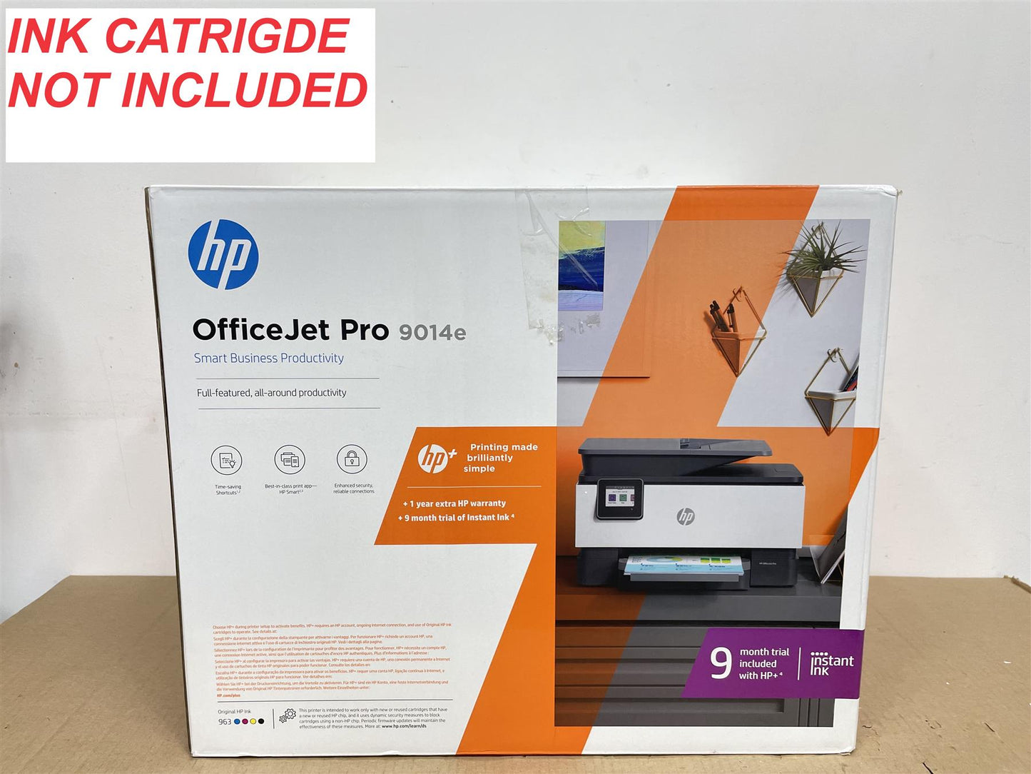 HP OfficeJet Pro 9014e Inkjet Printer Mobile print enables Compatible with PC and Mac