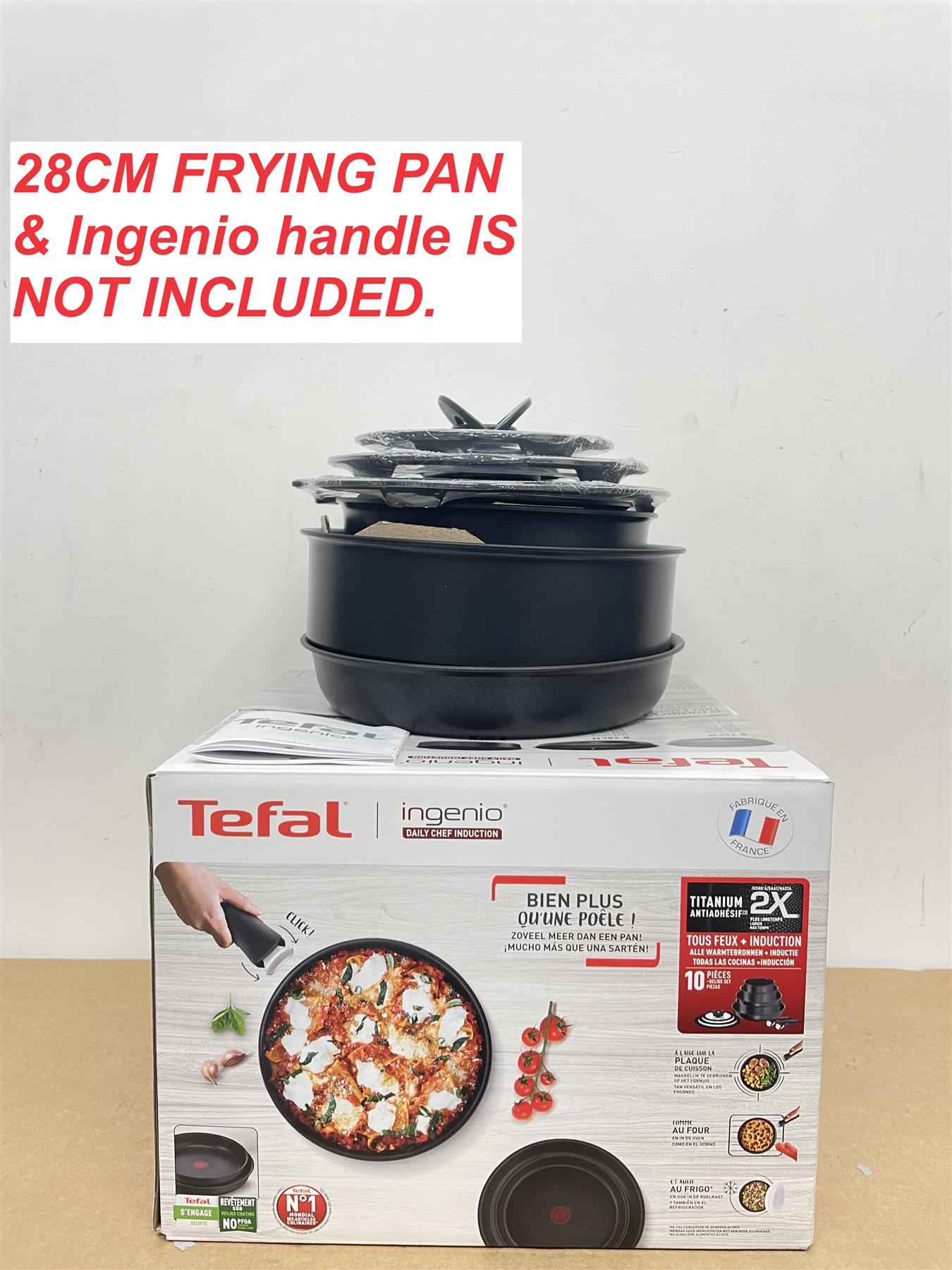 Tefal Ingenio Daily Chef 10 Piece Aluminium Pan Set Non stick coating