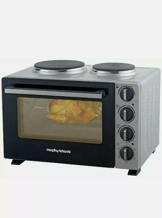 Morphy Richards 28L Mini Oven Hob Cooker Grill Rotisserie oven Hotplate