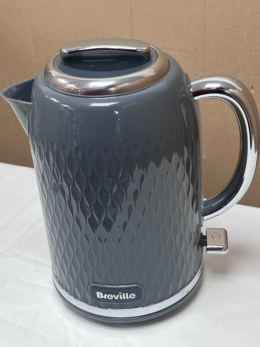 Breville Kitchen 1.7L VKT227 Curve Water rapid boil Kettle - Grey and Chrome