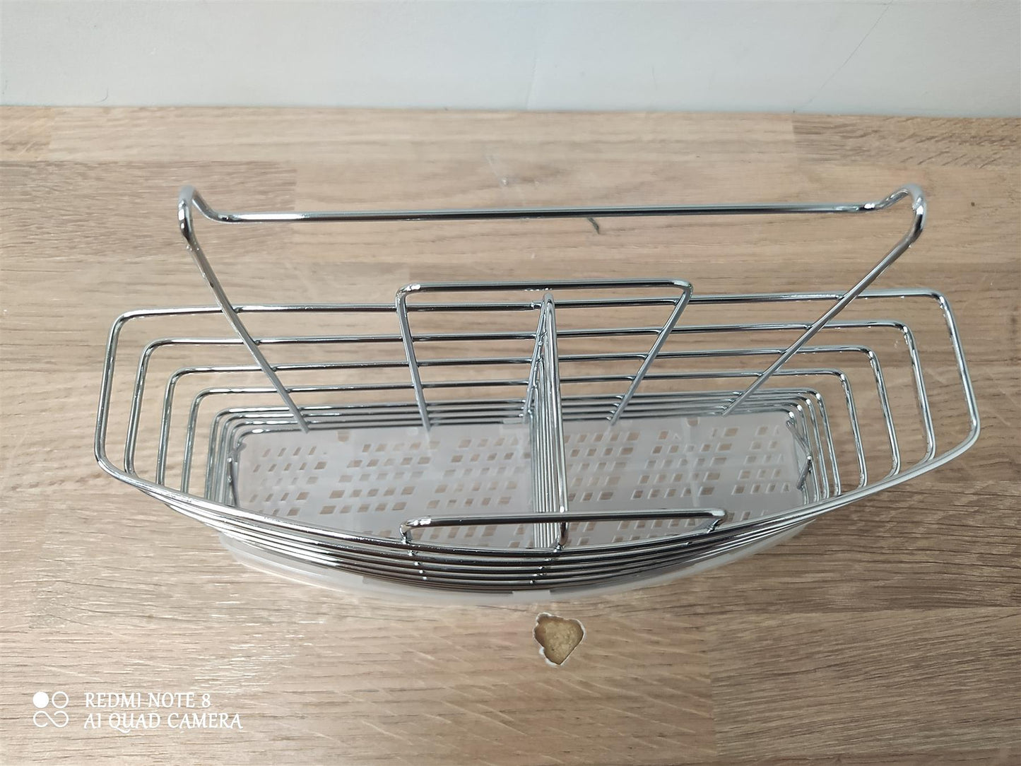 Home 2 Tier Wire Dish Drainer Kitchen Sink Drying Rack Bowl Plate Holder Silver