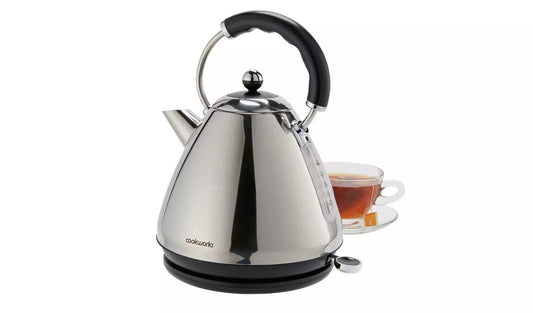 Cookworks Pyramid Kettle - Stainless Steel