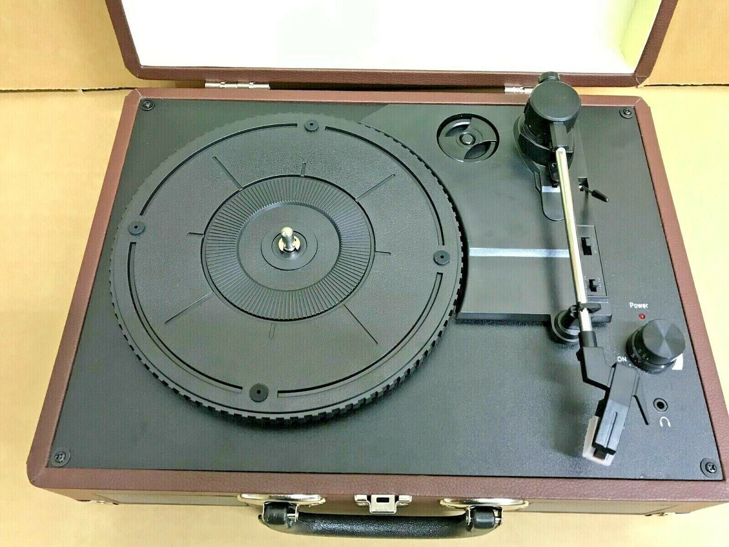 Bush Classic Turntable Vinyl Record Player Retro Portable Case Built in Speaker