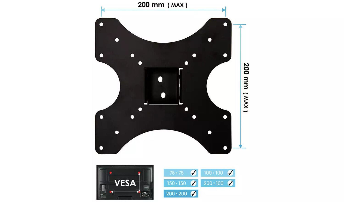 TV Wall Bracket Mount AVF Standard Tilting Up to 40 Inch Monitor Tilt VESA 15KG