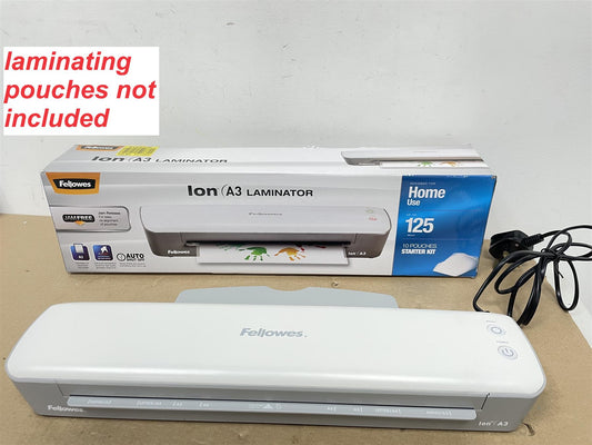 Fellowes Ion A3 Laminator With the Auto Shut Off feature