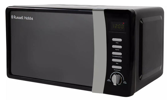 Russell Hobbs Worcester Microwave 700W Standard KITCHENFOOD REHEAT DEFROST BLACK