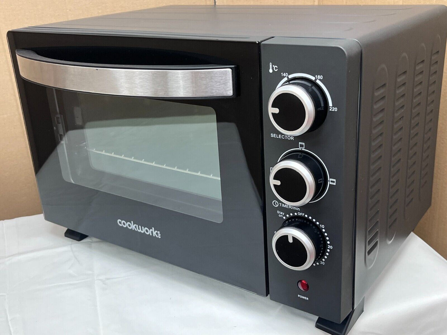 Cookworks  Mini Oven  1380W 20L Variable Temperature Control Heavy dutyand Grill