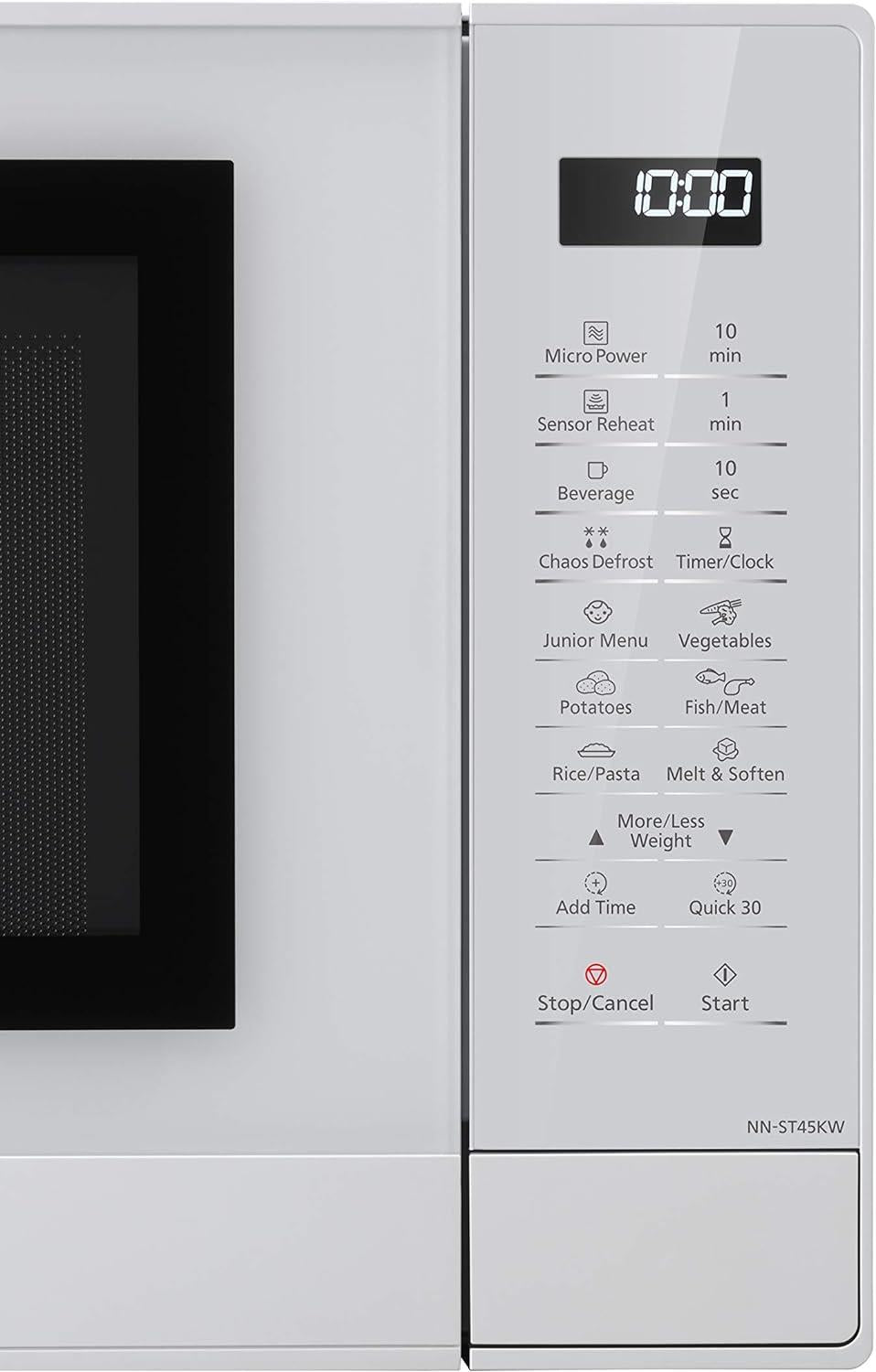 Panasonic NN-ST45KW 32 Litre Microwave Inverter Technology 7 Power Levels- White