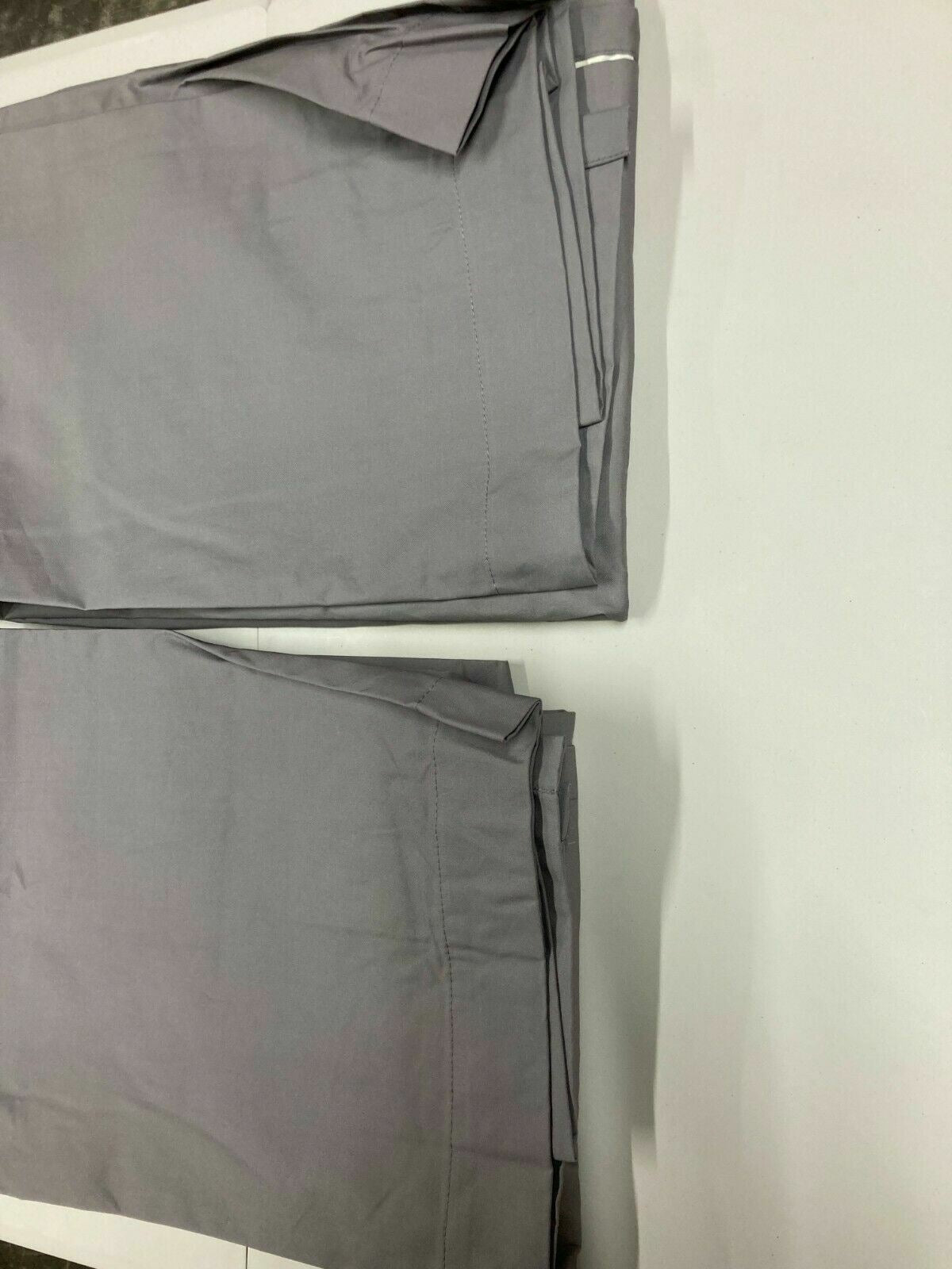 Argos Home Curtains Pair Ready Made Sold Thick Quality  Plain grey