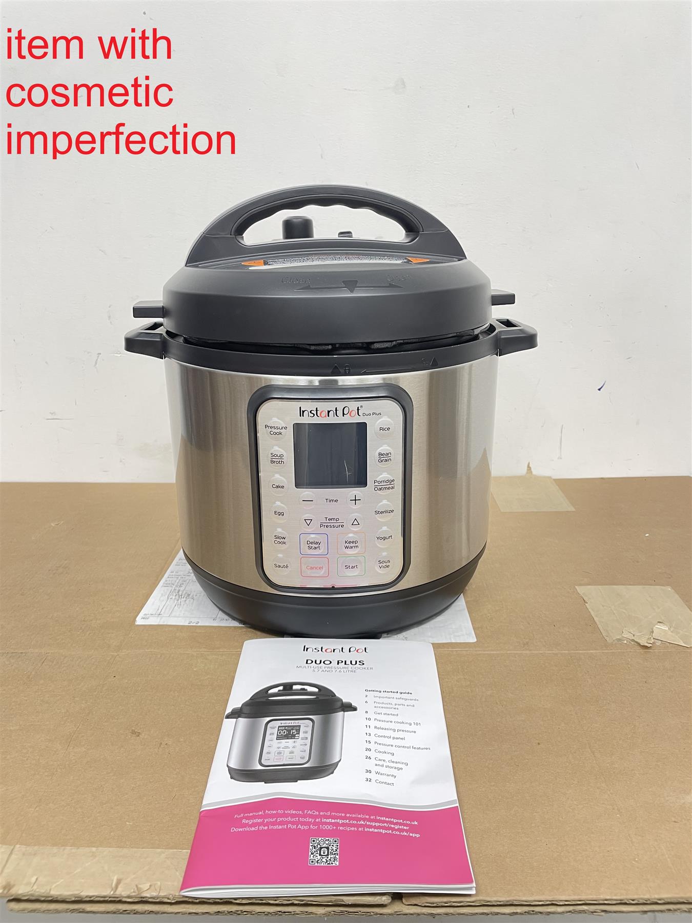 INSTANT POT DUO-SV MULTI USE PRESSURE COOKER