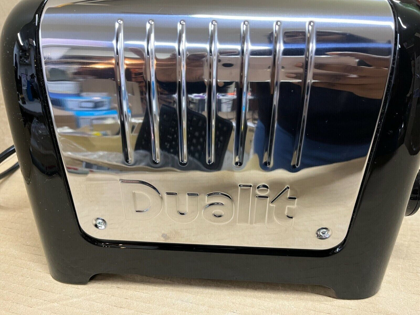 Dualit 4 Slice Lite Toaster Extra Wide Stainless Steel Defrost Black Slots Bagel