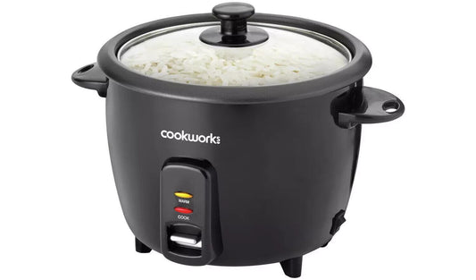 Cookworks Electric Rice Cooker steamer Kitchen Non-stick bowl warm funtion 1.5L