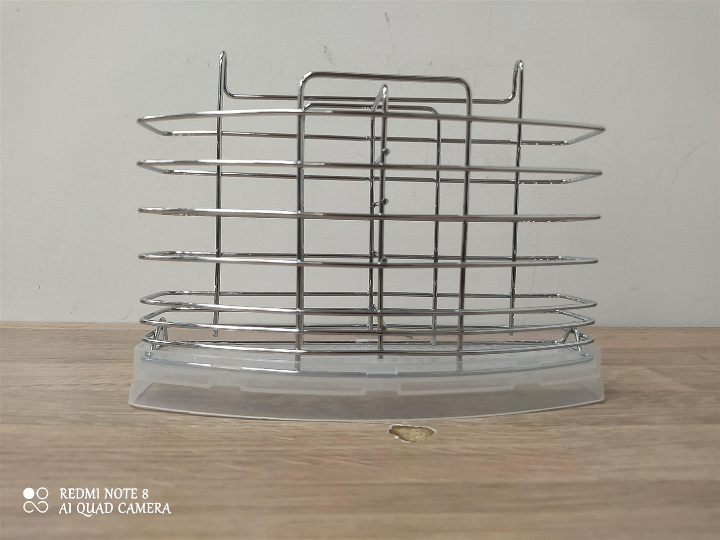 Home 2 Tier Wire Dish Drainer Kitchen Sink Drying Rack Bowl Plate Holder Silver