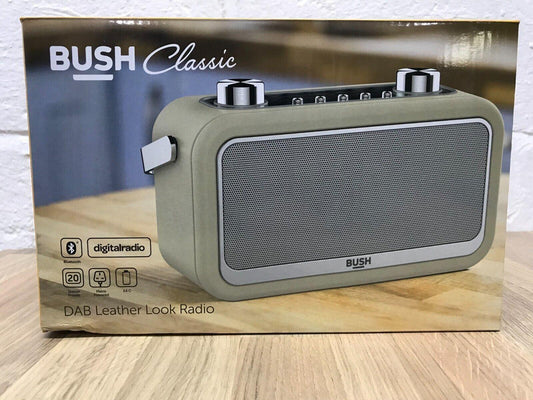 Bush Portable DAB FM Radio Bluetooth Digital LCD Mains Battery RDS Alarm Sleep