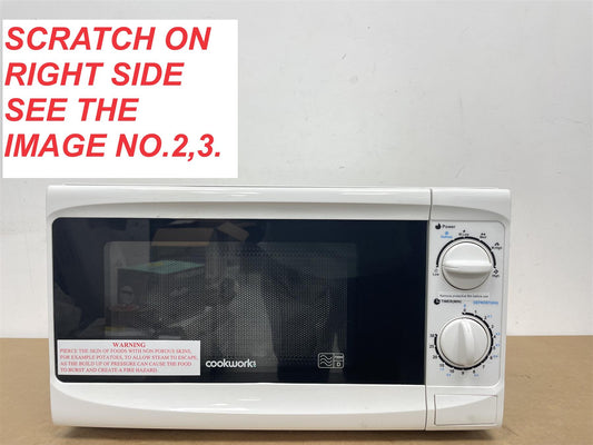 Cookworks 17 Litre Standard Microwave Oven 700W Defrost MM7 6 power levels White