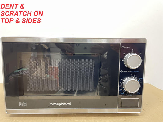 Morphy Richards 800W Food reheat Defrost Standard Microwave Oven - Silver