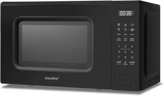 COMFEE' Microwave Oven 700w 20 Litre Digital 11 Power Levels Defrost Black