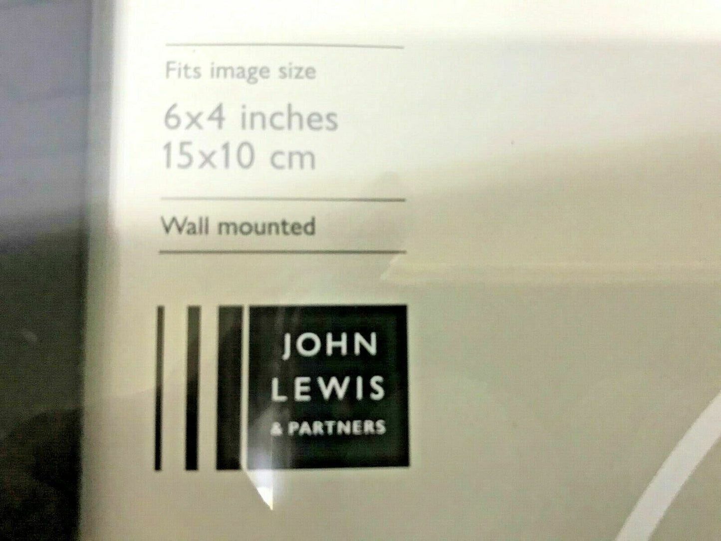 John Lewis Picture Frame Black Photo Frame Glass Mount Home Clip 15 X 10 cm New