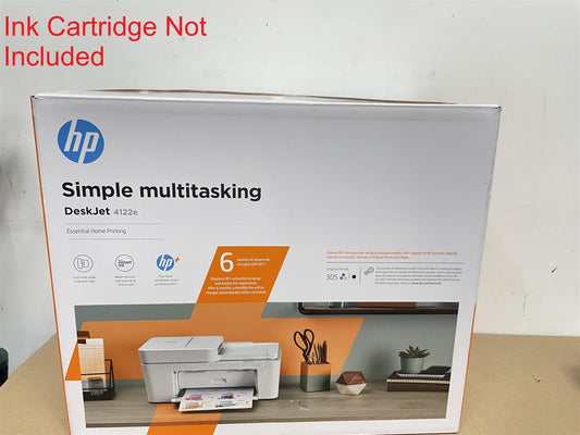 HP Plus DeskJet 4122e All-in-One Printer Colour Home Print copy scan Wireless - No ink