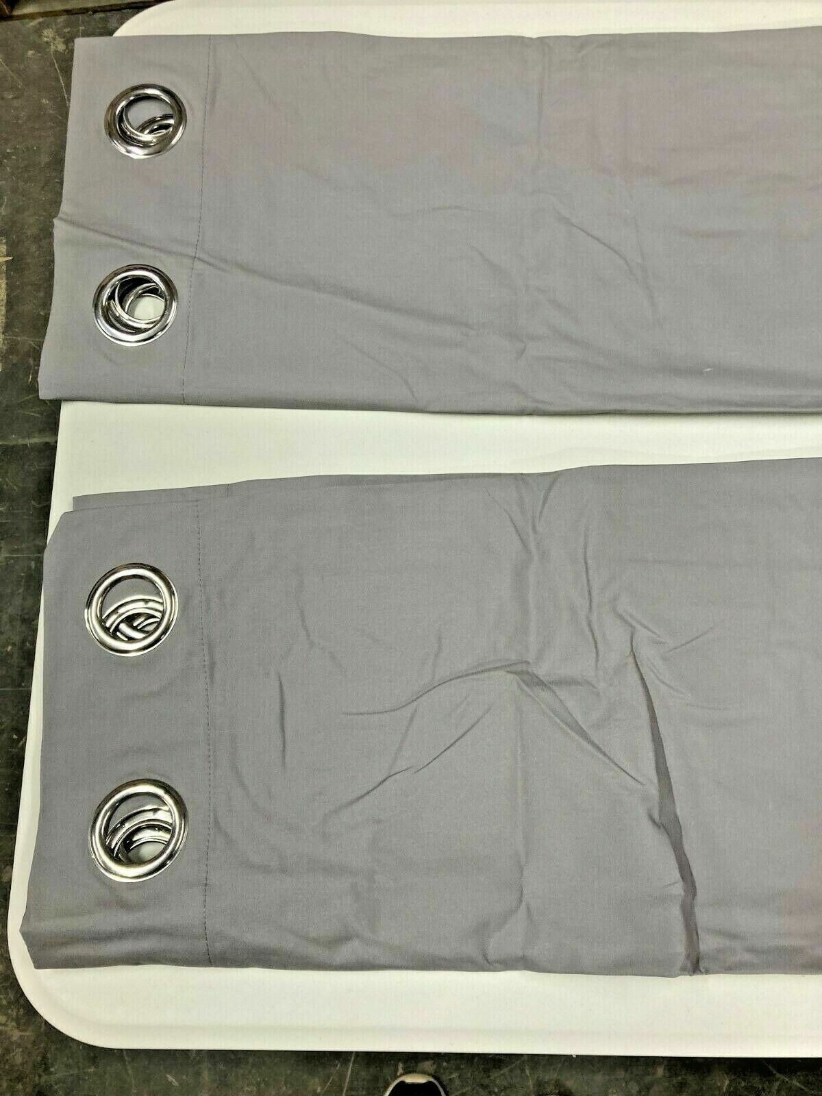 Argos Home Curtains Pair Ready Made Sold Thick Quality  Plain grey