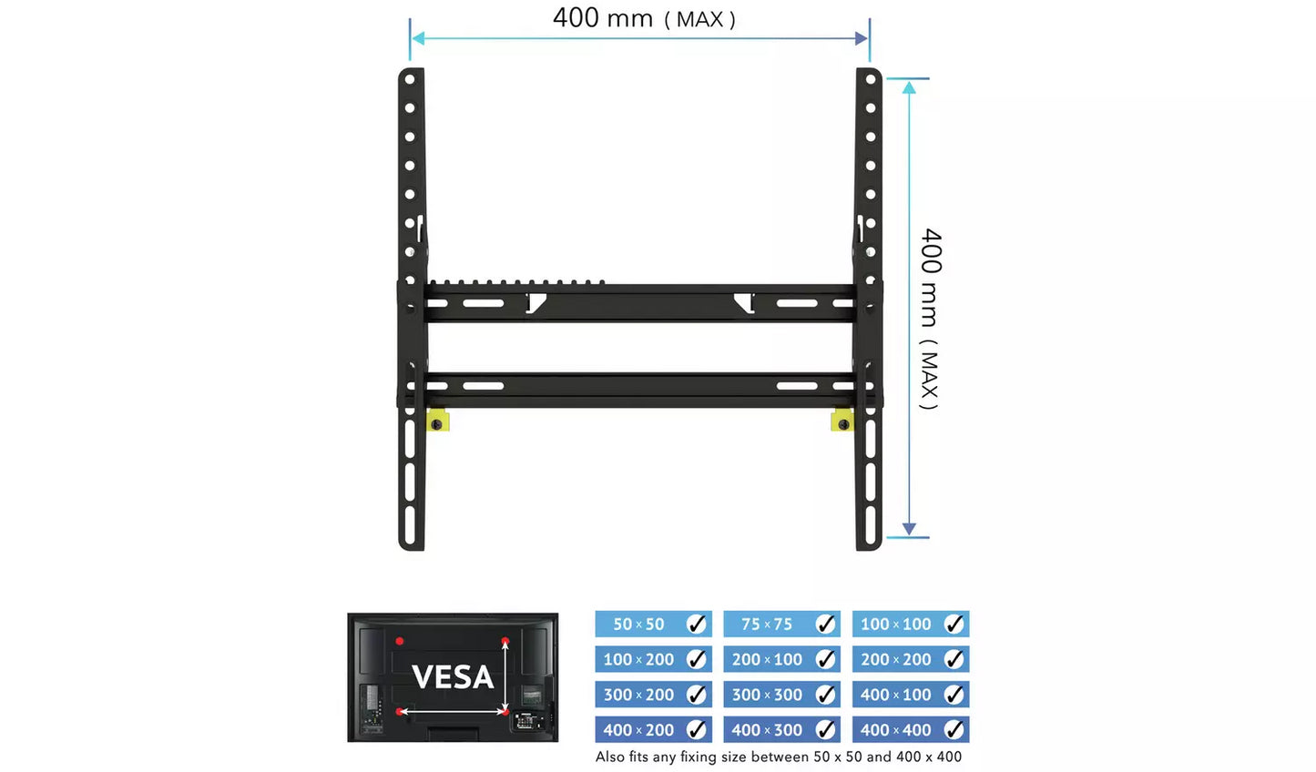 AVF Superior Tilting 32 - 55 Inch TV Wall Bracket big strong for heavy