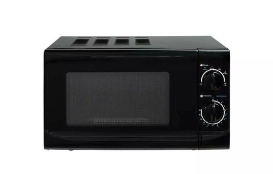 Cookworks 17L Microwave MM7 Standard 700W Manual Dial Defrost Black