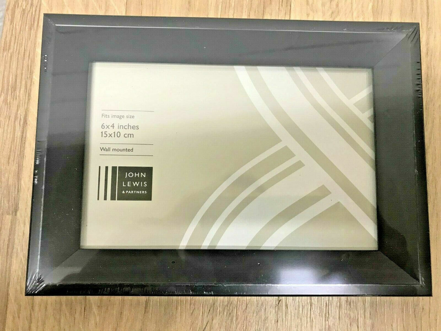 John Lewis Picture Frame Black Photo Frame Glass Mount Home Clip 15 X 10 cm New