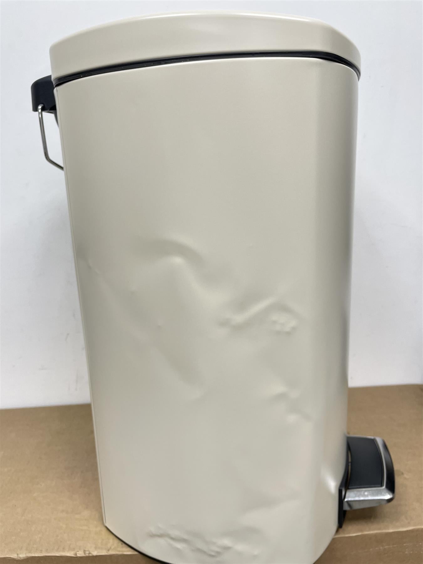 Habitat 50 Litre Wide Foot Pedal Bin Easy Rubbish Disposal Silent Lid Lifting