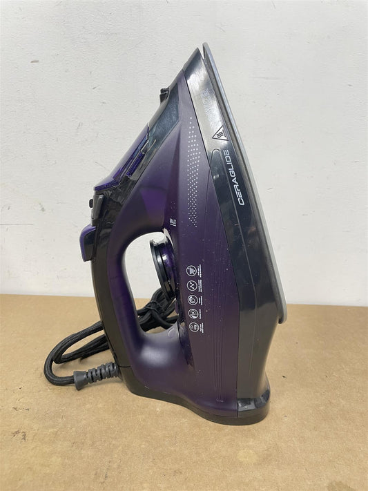 Steam Iron 2600W, Tower T22011 CeraGlide Ceramic Soleplate Ultra speed - Purple