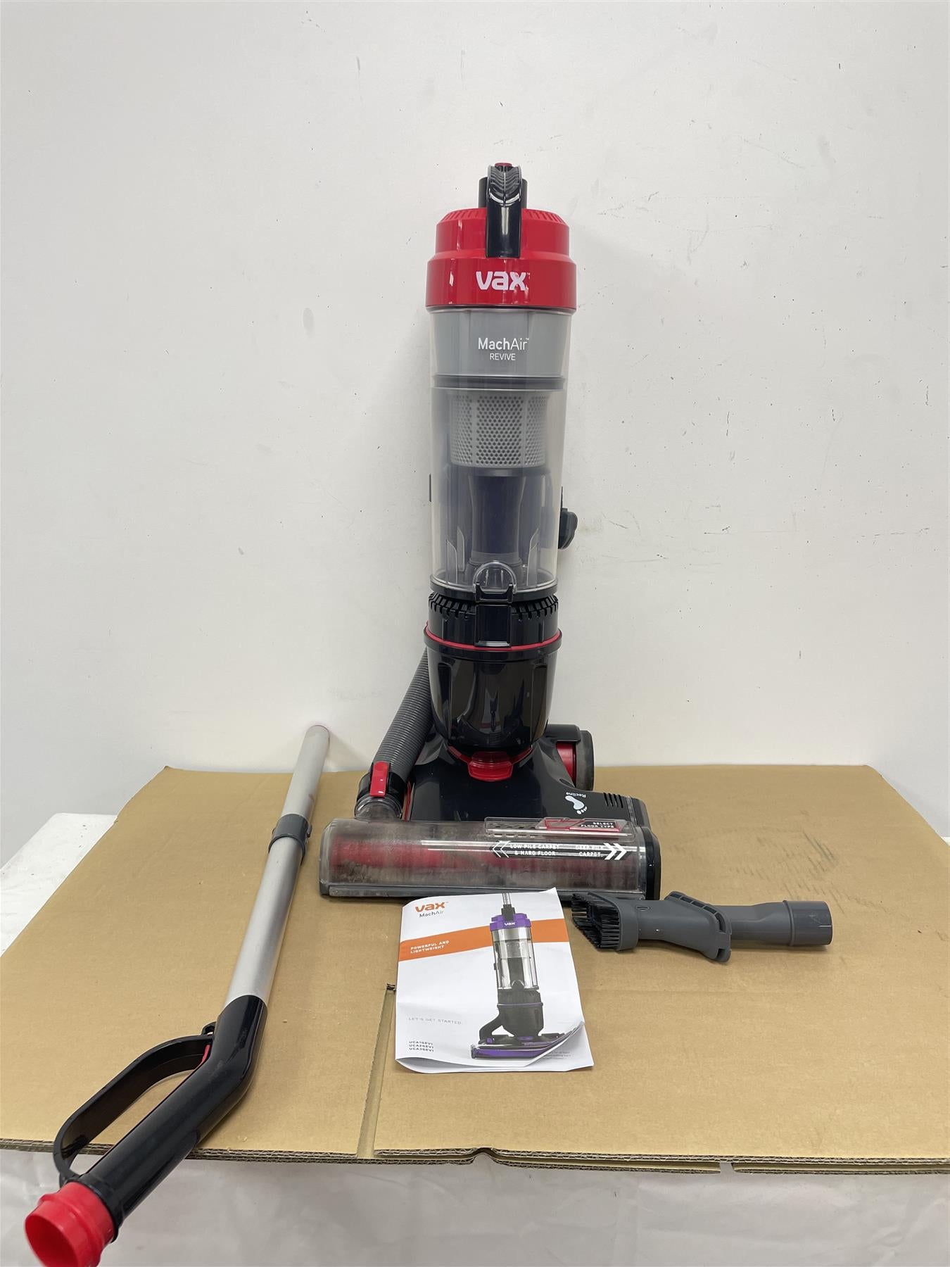 VAX Mach Air Revive UCA2GEV1 Upright Bagless Vacuum Cleaner - Grey & Red