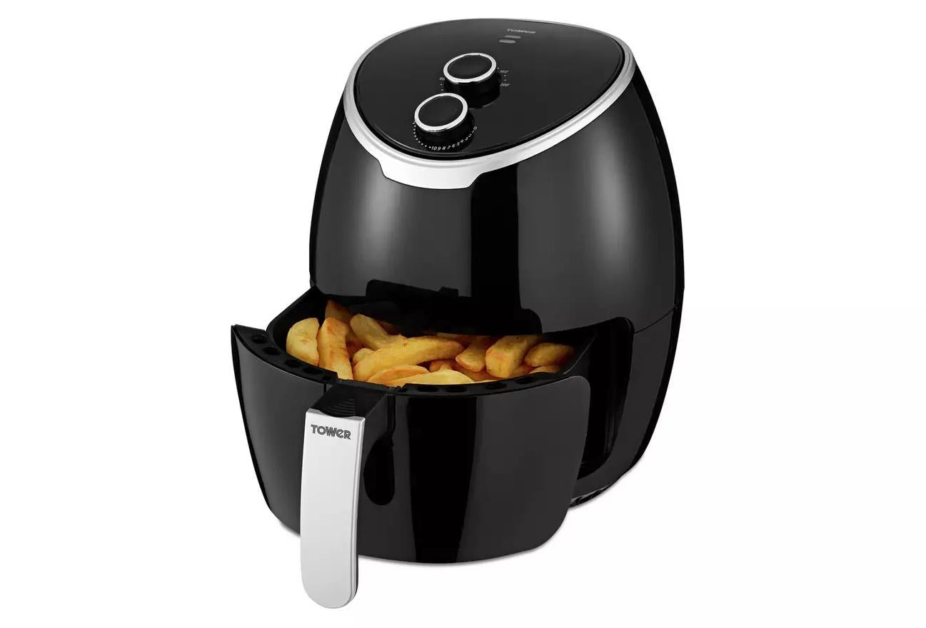 Tower T17061 4L Air Fryer Kitchen roast Grill Cooking Electric Healthy  Chips Black